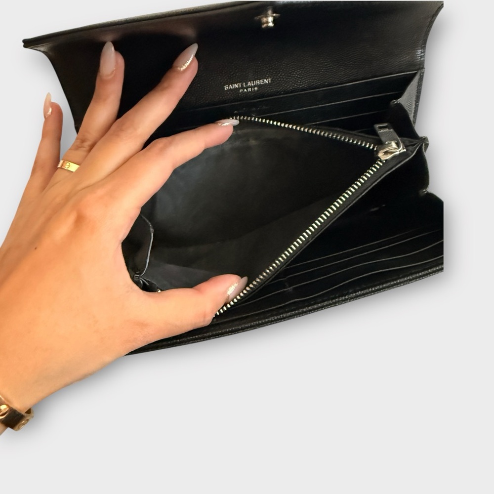 Saint Laurent YSL Grain de Poudre Wallet - ALL INCLUSIONS - Picture 9 of 16
